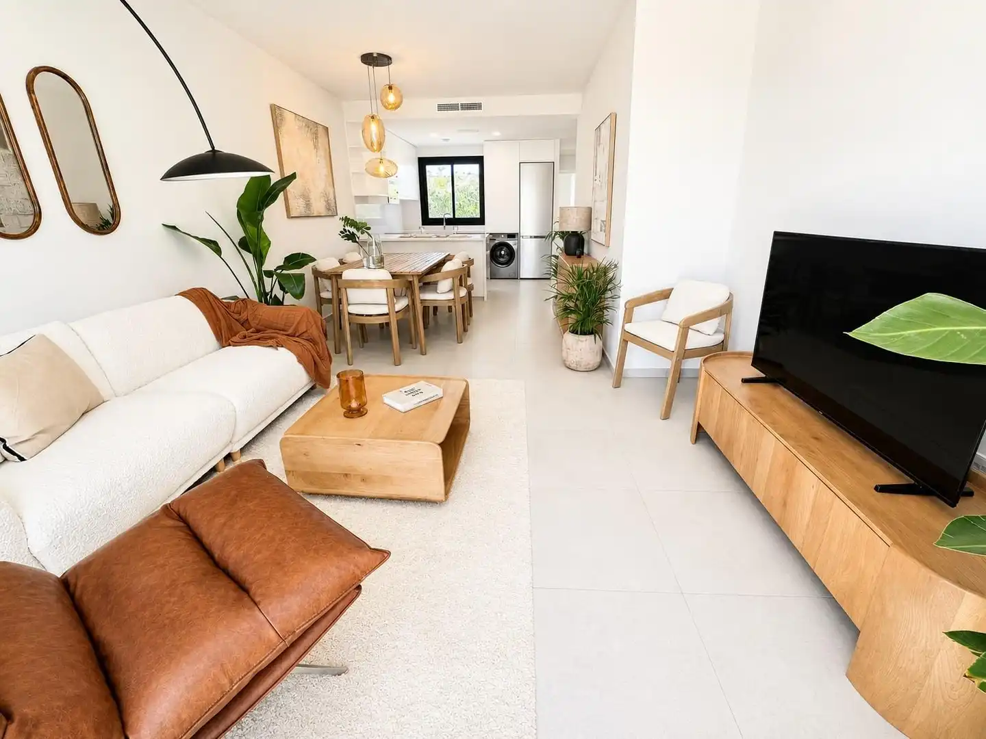 Sala de estar de Casa adosada en venta en Murcia con Aire acondicionado, Calefacción y Jardín privado