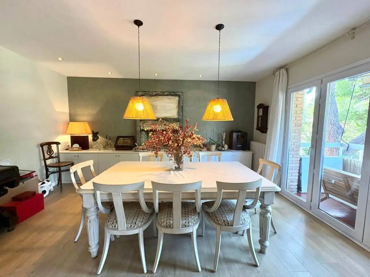 Esszimmer von Maisonette zum Verkauf in Sant Cugat del Vallès mit Klimaanlage, Heizung und Parkett