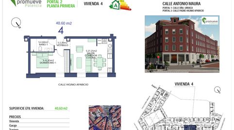 Foto 2 de Apartamento en venta en Calle Padre Higinio Aparicio, 1, Centro, Palencia Capital