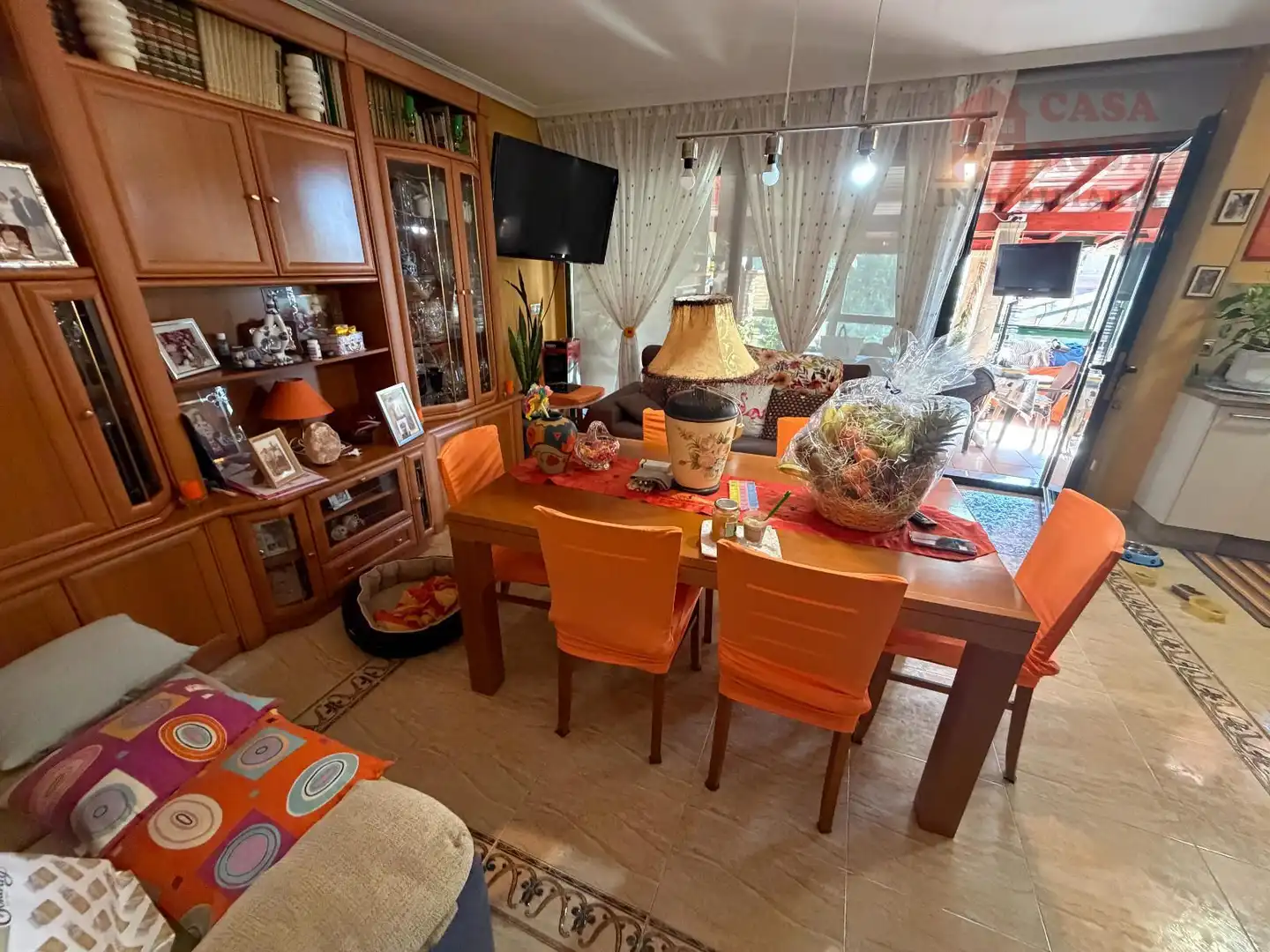 Dining room of Detached homes for sale in Moaña  with Heating, Parquet flooring and Terrace