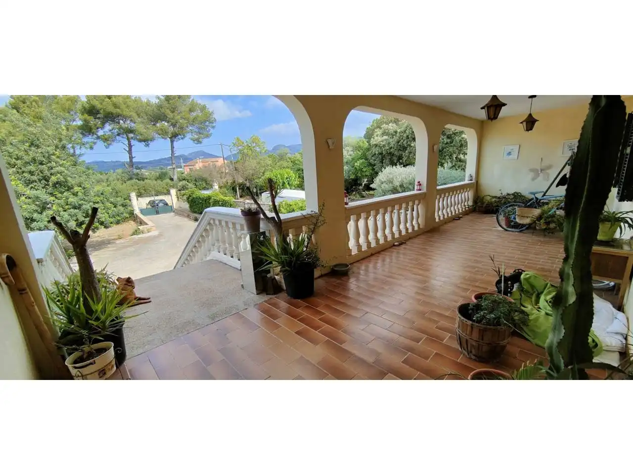 Außenansicht von Haus oder Chalet zum Verkauf in Bunyola mit Privatgarten, Terrasse und Schwimmbad