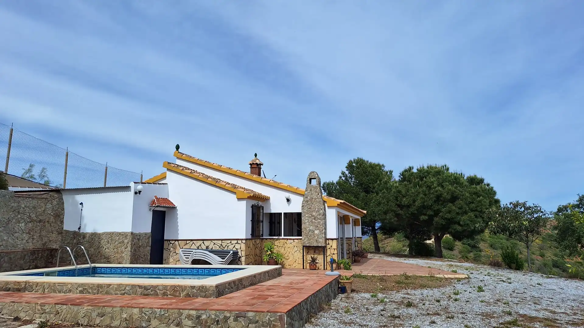 Garten von Country house zur Miete in Vélez-Málaga mit Privatgarten, Terrasse und Schwimmbad