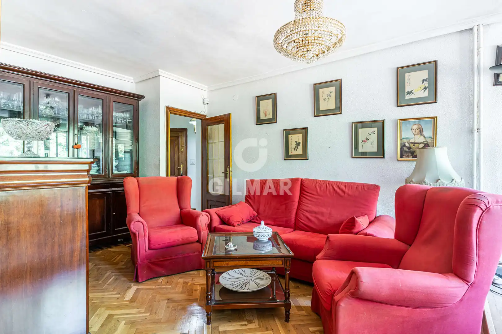 Sala d'estar de Pis en venda en Madrid amb Calefacció i Jardí privat