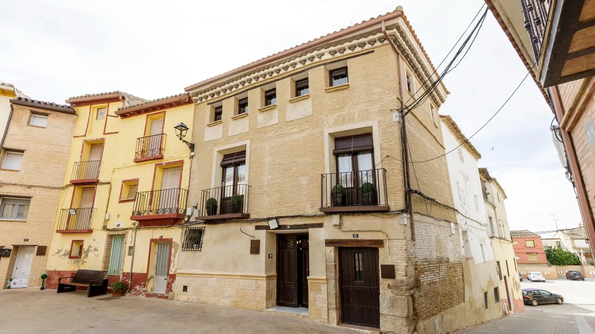 Vista exterior de Casa o chalet en venta en Magallón con Jardín privado, Terraza y Amueblado