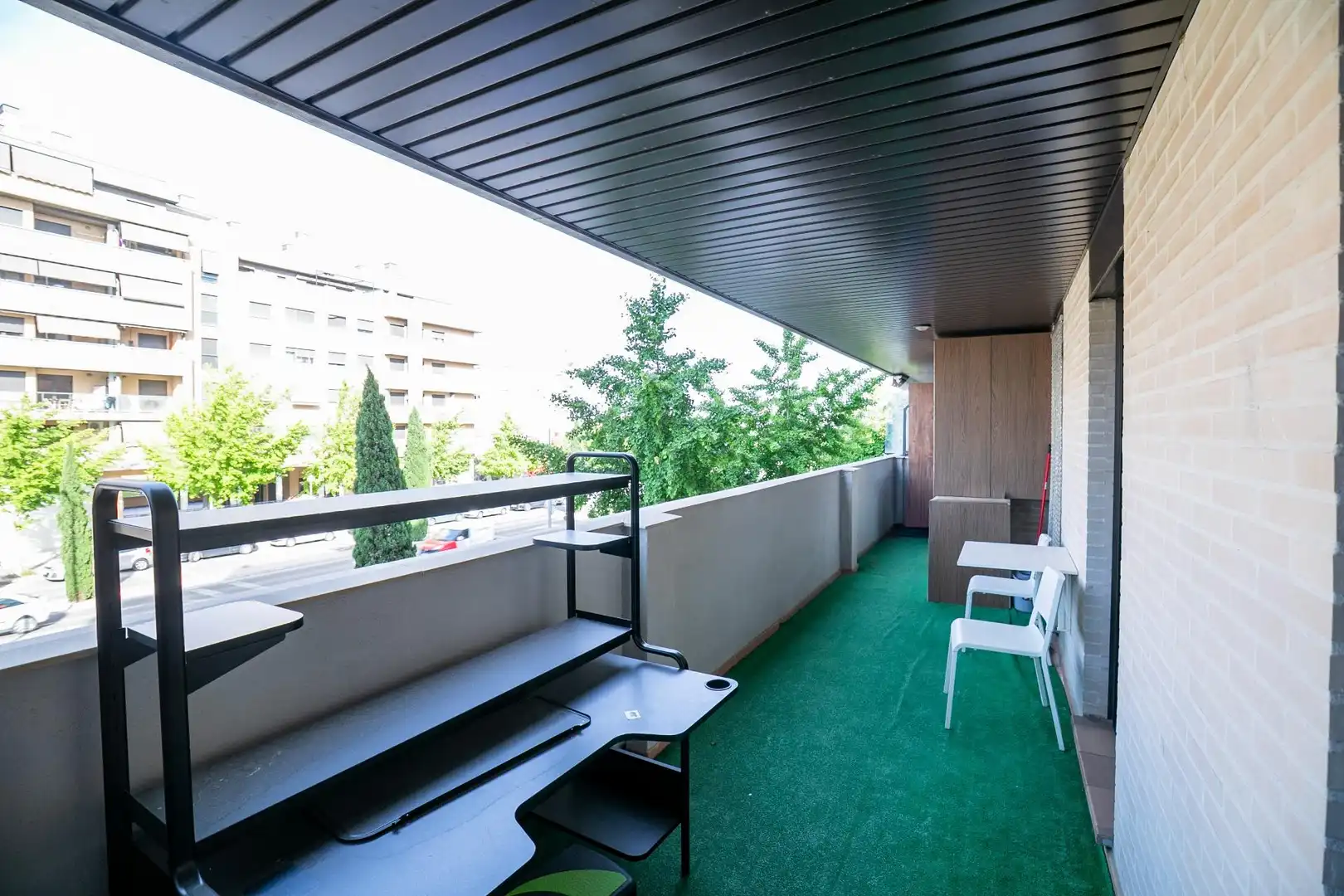 Terrasse von Wohnung zum Verkauf in Huesca mit Klimaanlage, Heizung und Privatgarten