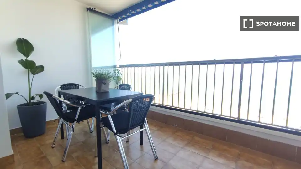 Terraza de Piso de alquiler en Xàtiva con Aire acondicionado, Calefacción y Amueblado