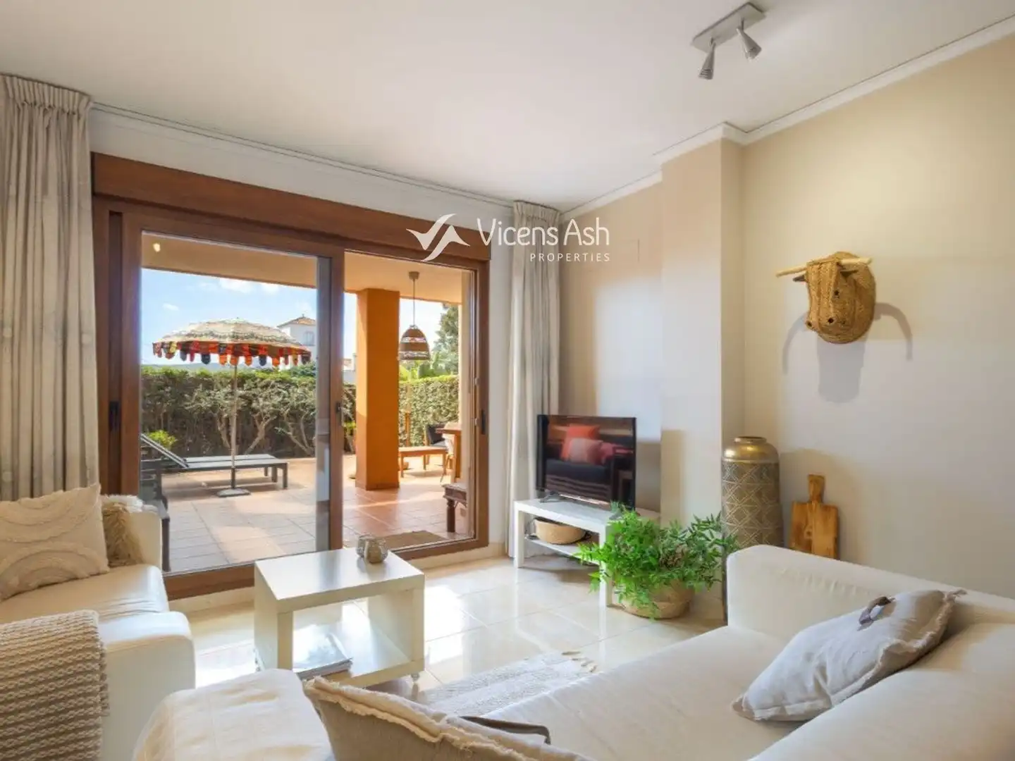 Living room of Flat for sale in Jávea / Xàbia  with Air Conditioner, Heating and Terrace
