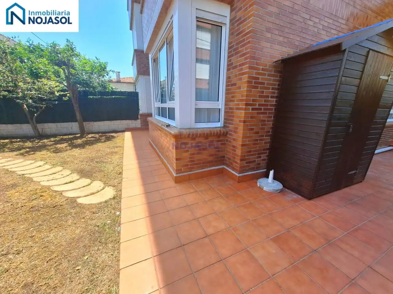 Jardí de Apartament de lloguer en Noja amb Calefacció, Jardí privat i Terrassa