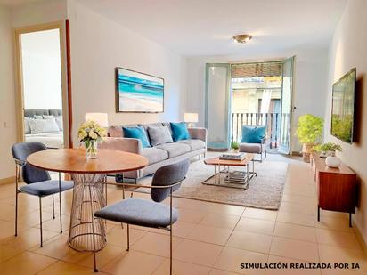 Living room of Flat for sale in  Barcelona Capital  with Heating and Balcony