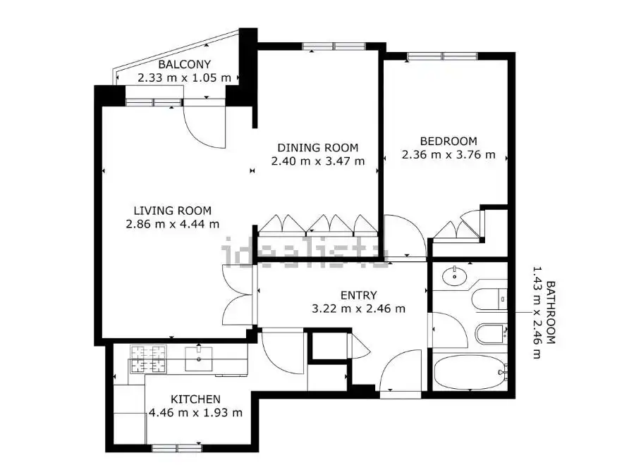 Piso en venta en Mieres (Asturias) con Calefacción, Amueblado y Balcón