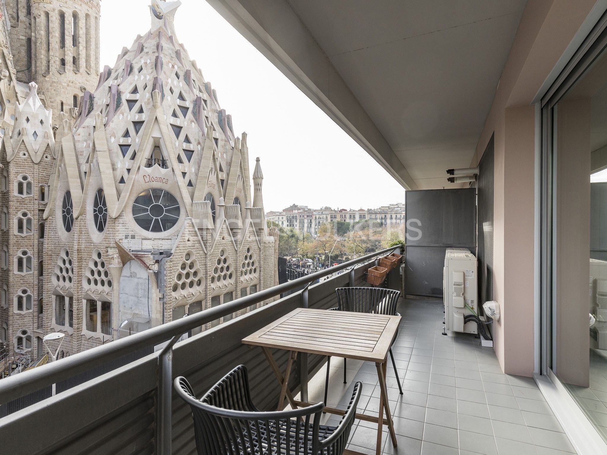 Terrace of Apartment to rent in  Barcelona Capital  with Air Conditioner, Heating and Parquet flooring