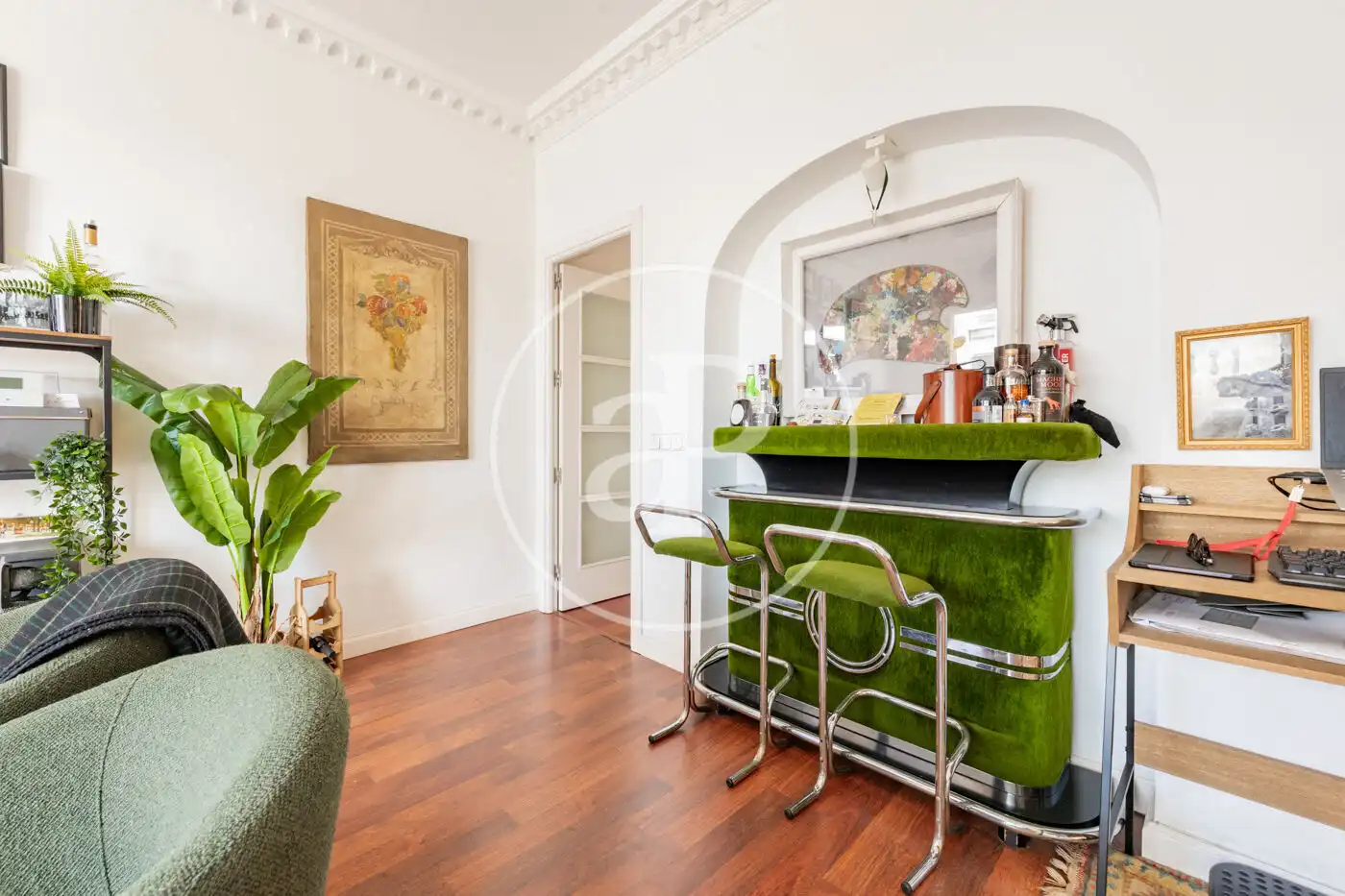 Esszimmer von Wohnung zur Miete in Madrid mit Klimaanlage, Heizung und Terrasse