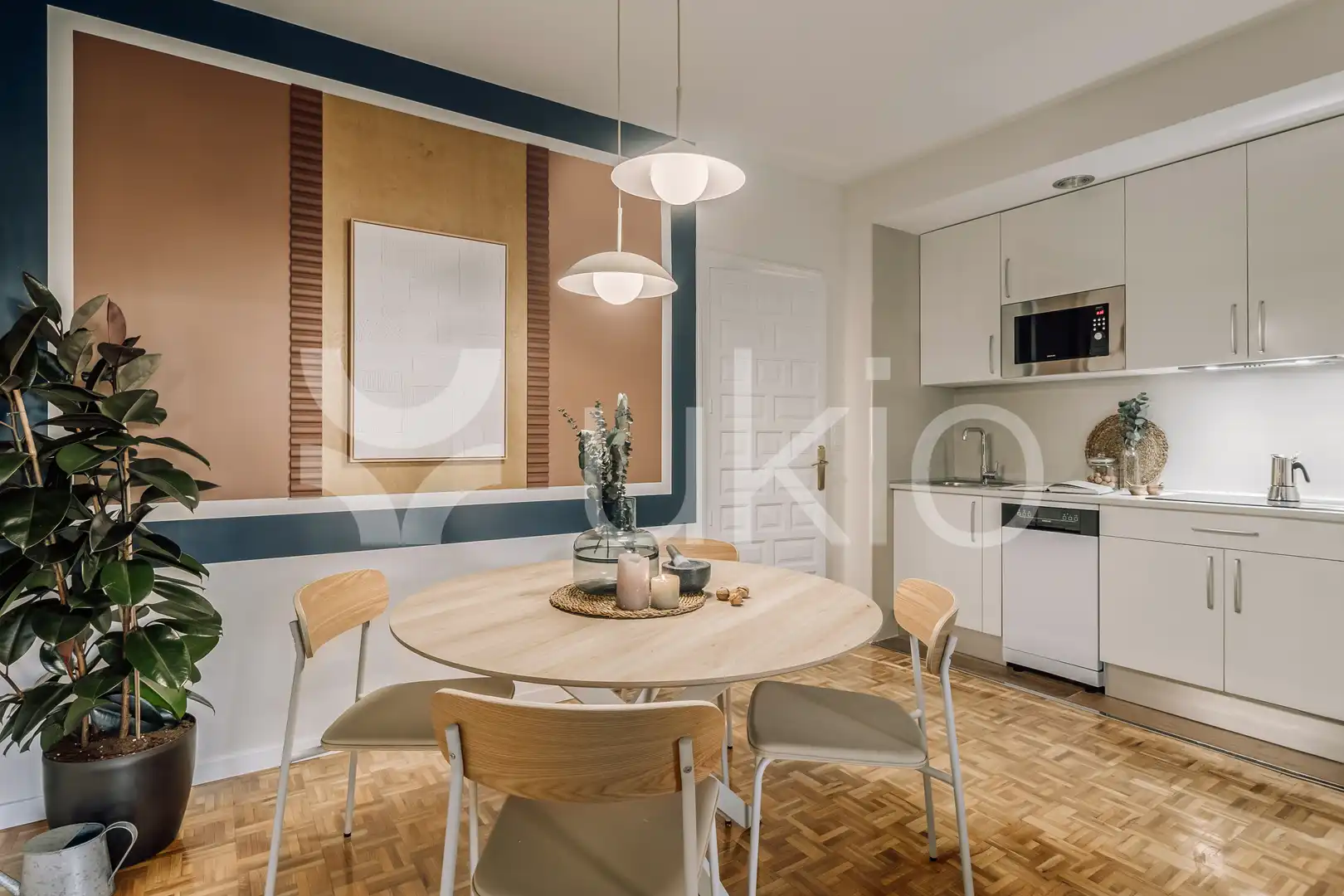 Dining room of Apartments for rent in Madrid  with Air Conditioner, Heating and Terrace