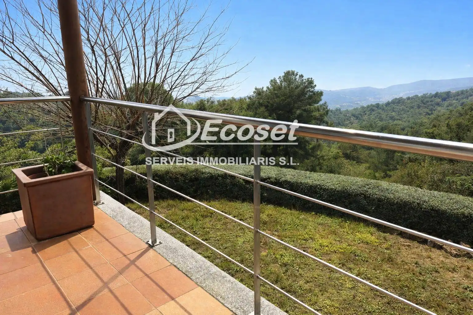 Terrasse von Haus oder Chalet zum Verkauf in Vallirana mit Klimaanlage, Heizung und Privatgarten