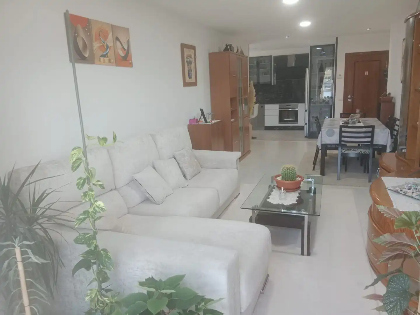 Living room of Flat for sale in Cambre   with Heating, Storage room and Furnished