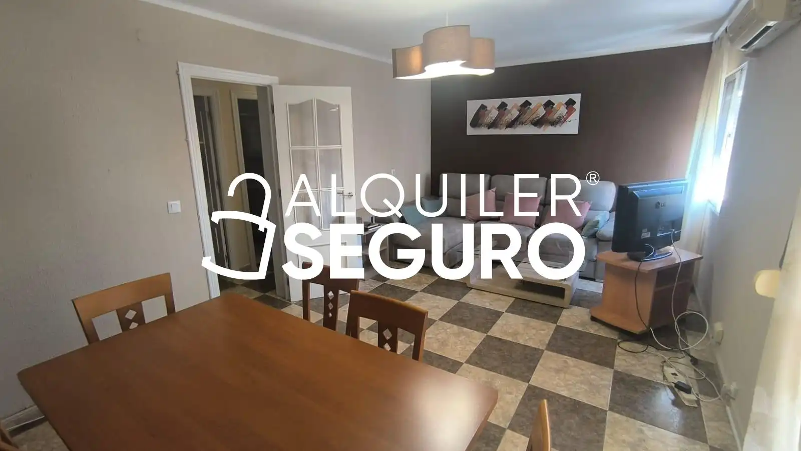 Wohnzimmer von Wohnung zur Miete in Sevilla mit Klimaanlage und Möbliert