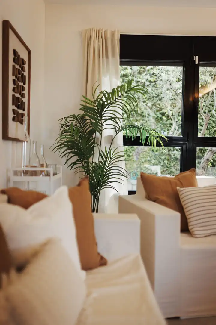 Sala d'estar de Casa o xalet en venda en Sant Cugat del Vallès amb Aire condicionat, Jardí privat i Traster