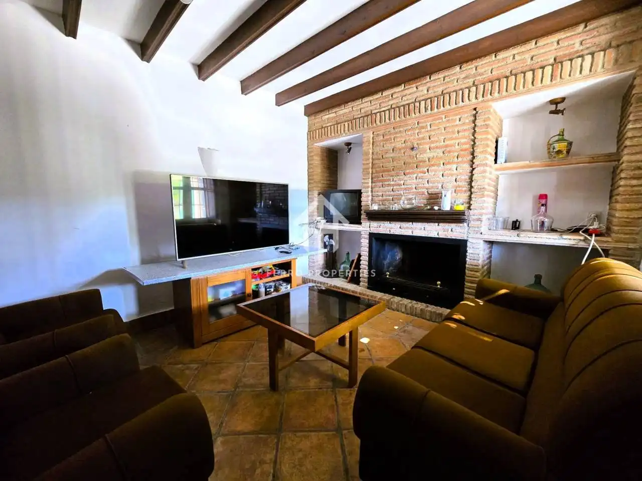 Sala de estar de Casa o chalet en venta en Salar con Jardín privado, Terraza y Piscina