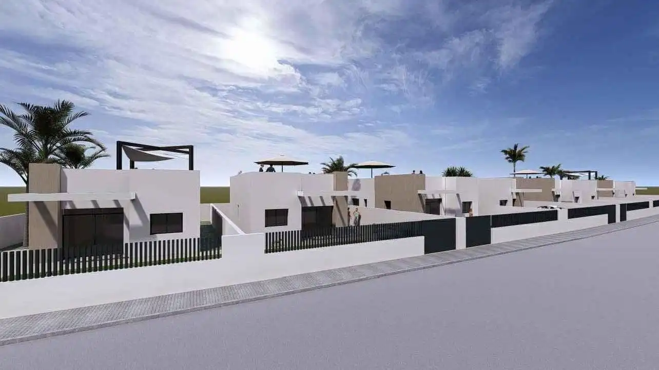 Vista exterior de Casa o chalet en venta en Mazarrón con Jardín privado, Terraza y Piscina