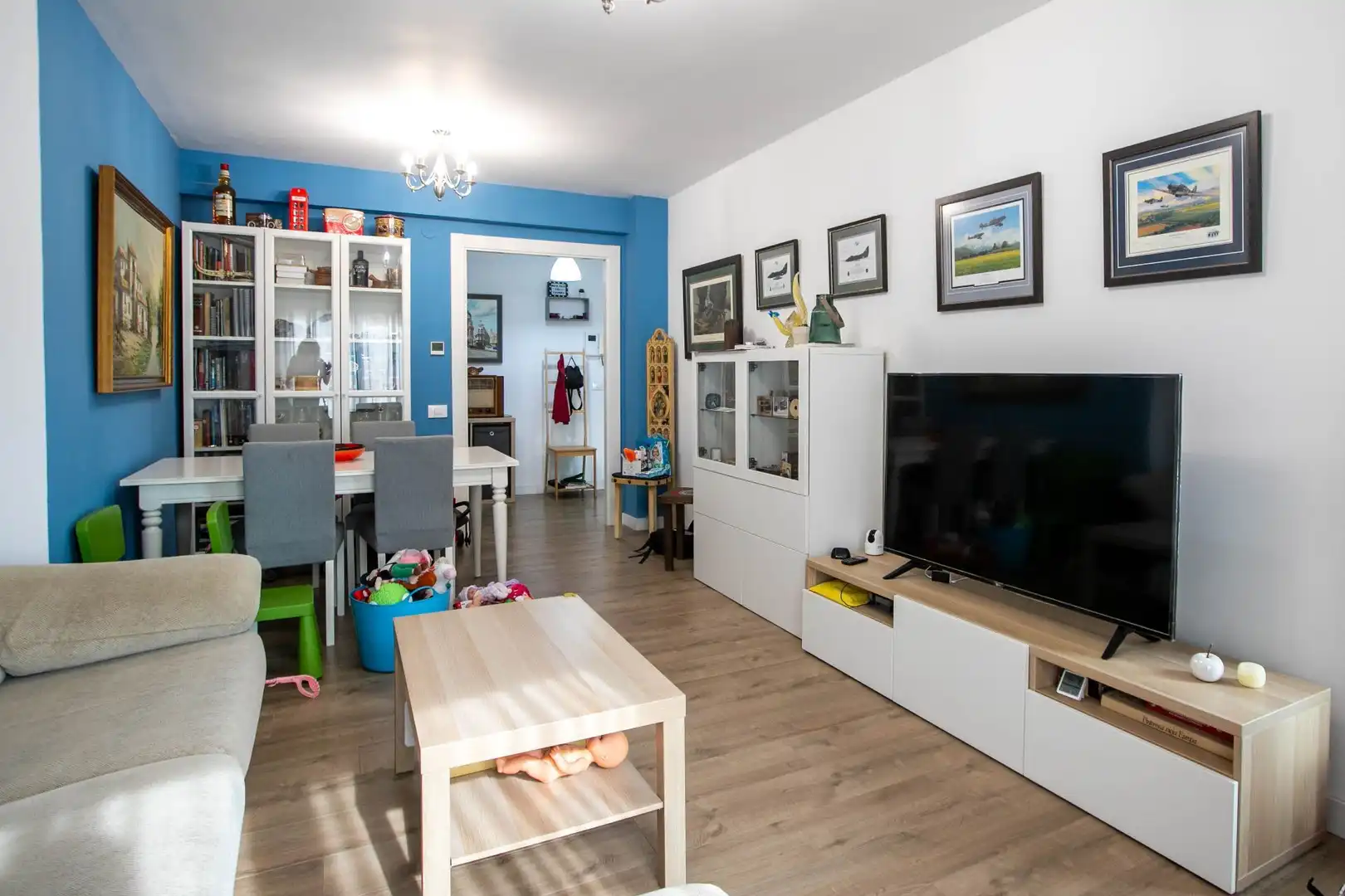 Wohnzimmer von Wohnung zum Verkauf in Estella / Lizarra mit Heizung, Terrasse und Möbliert