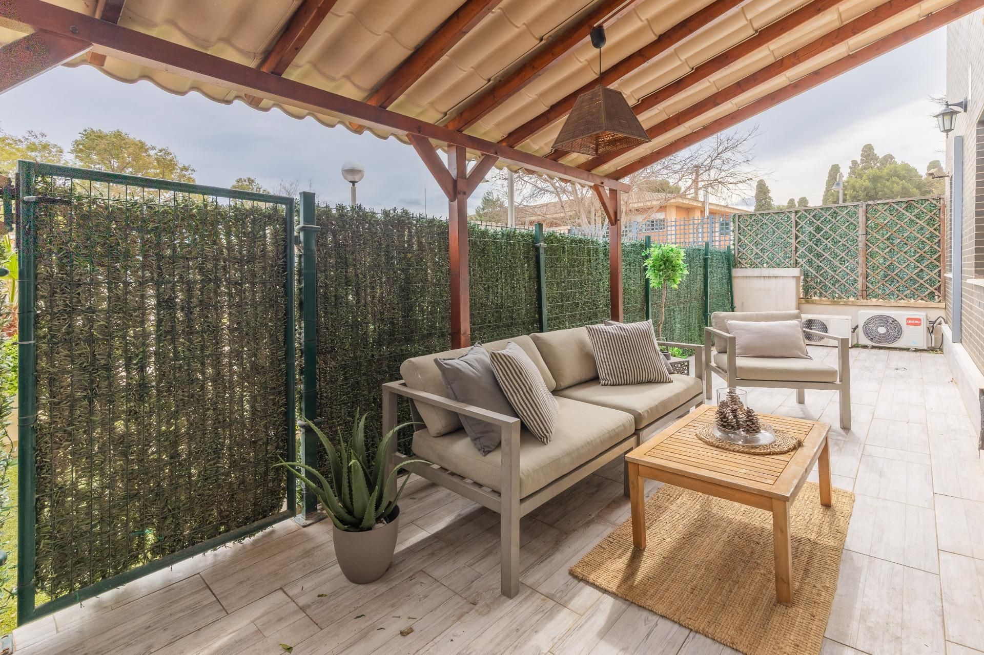 Terrace of Flat for sale in Museros  with Air Conditioner, Private garden and Parquet flooring