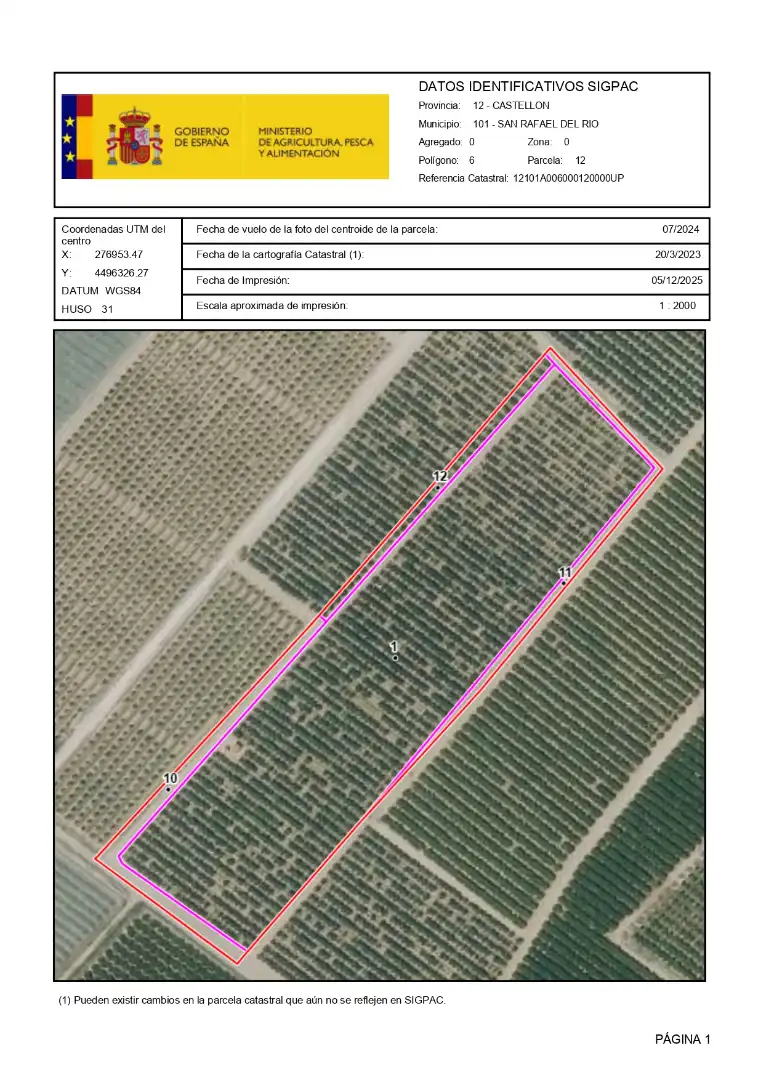 Terreny rústic en venda a San Rafael del Río