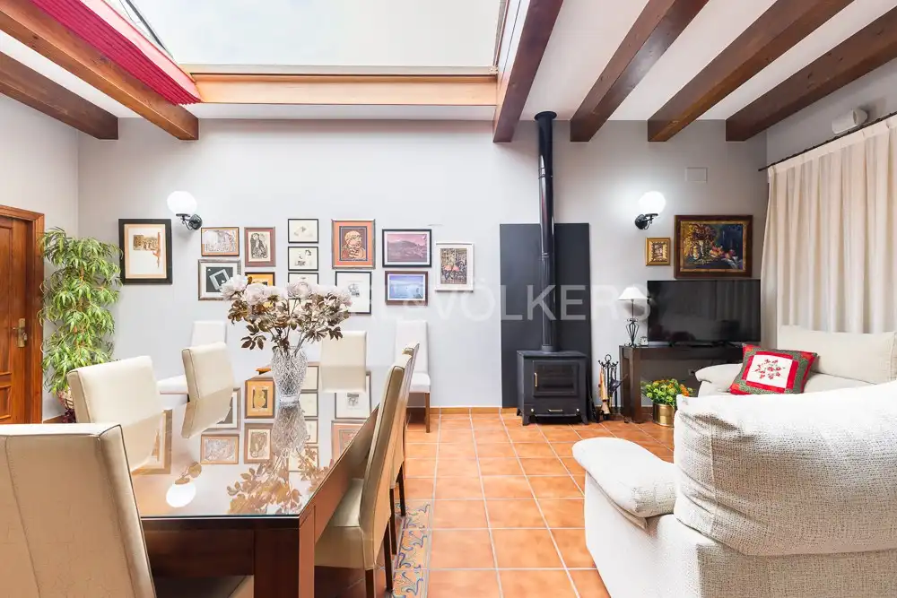 Wohnzimmer von Haus oder Chalet zum Verkauf in Xàtiva mit Klimaanlage, Heizung und Schwimmbad