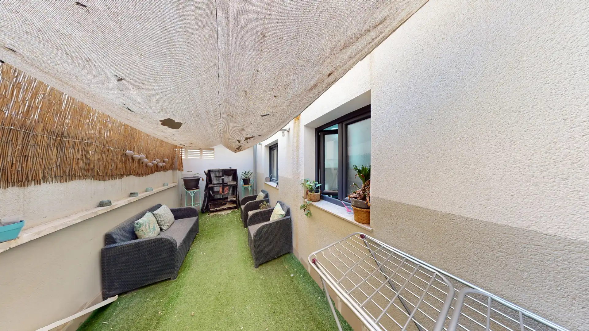 Terrace of Flat for sale in Roquetas de Mar  with Air Conditioner, Heating and Private garden