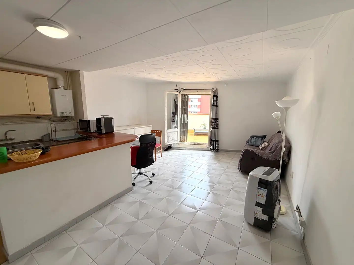 Sala de estar de Ático en venta en Barcelona con Terraza y Horno