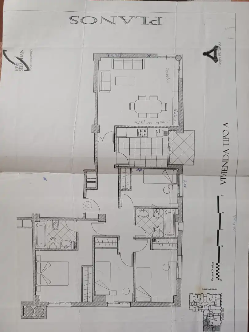 Wohnung zum Verkauf in Madrid mit Klimaanlage, Heizung und Möbliert
