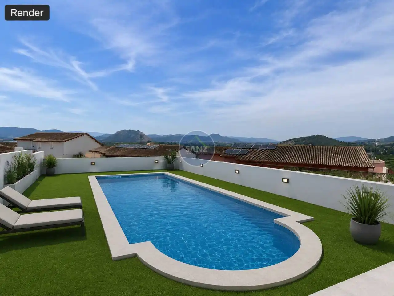 Piscina de Casa o chalet en venta en L'Énova con Aire acondicionado, Jardín privado y Terraza