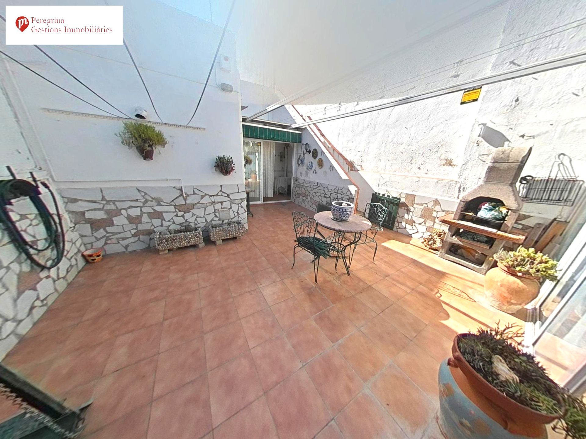 Terrace of Single-family semi-detached for sale in Badalona  with Air Conditioner, Heating and Private garden