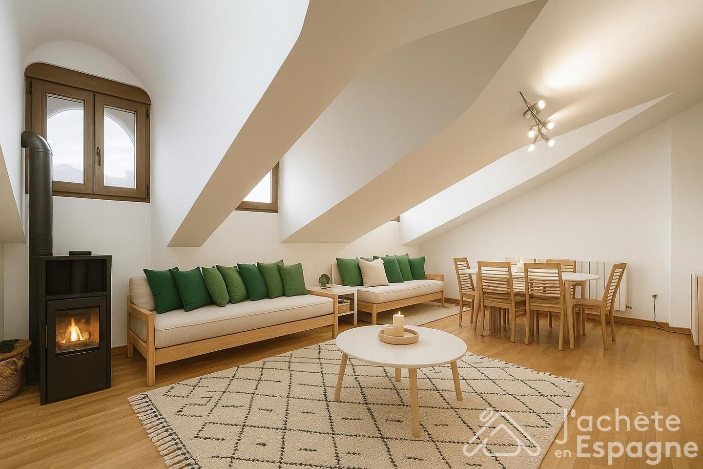 Sala d'estar de Pis en venda en Bronchales amb Calefacció, Terrassa i Moblat