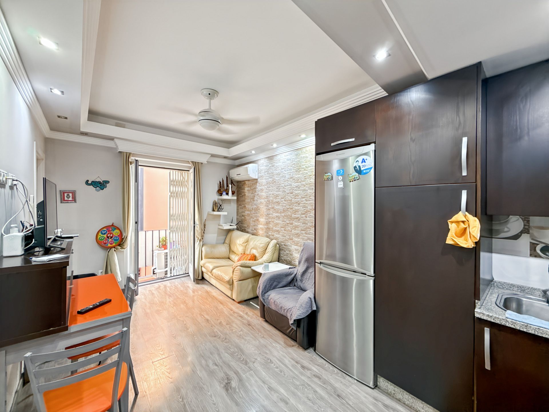 Sala d'estar de Apartament en venda en Málaga Capital amb Aire condicionat, Moblat i Balcó