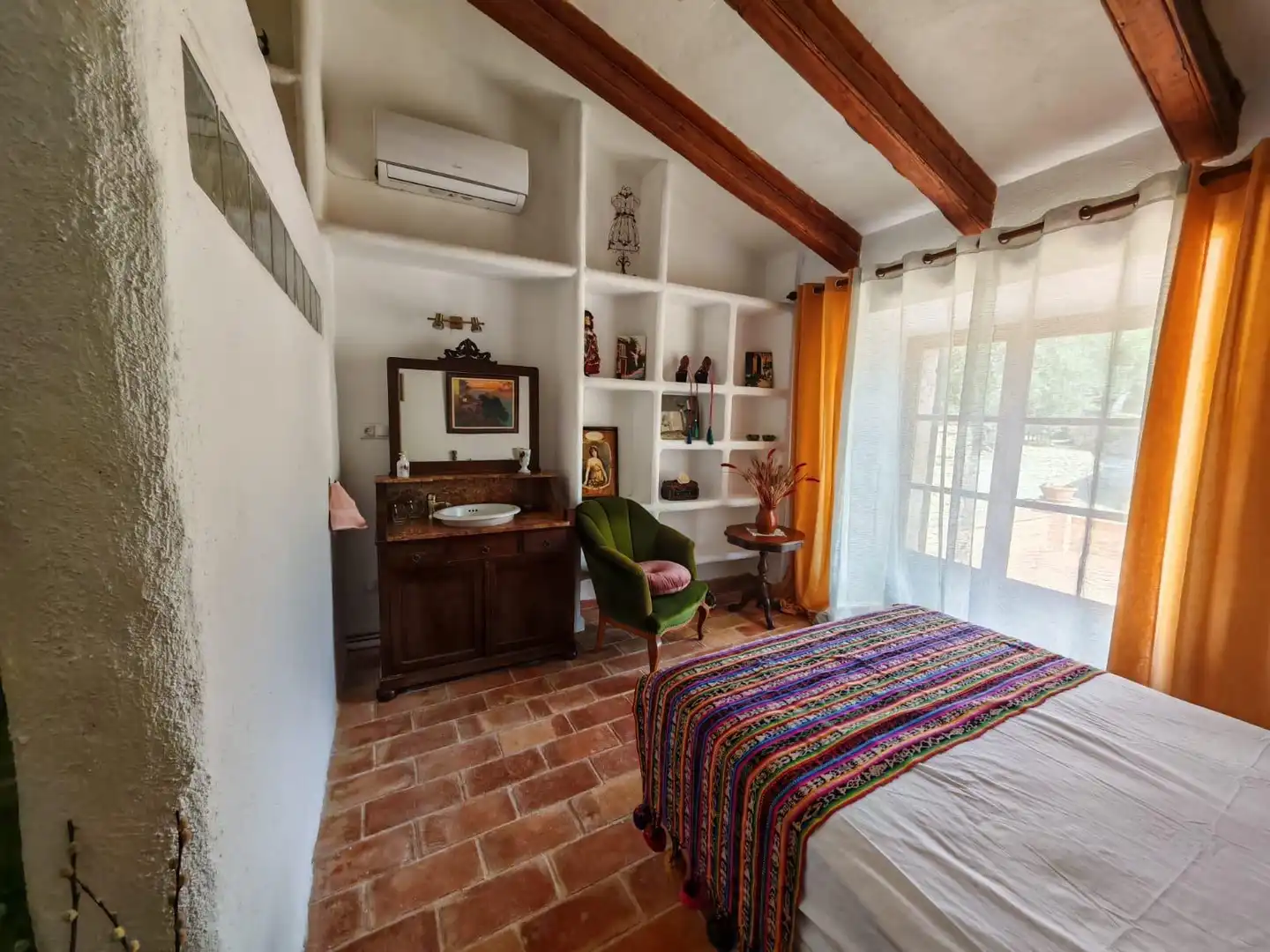Habitación de Finca rústica en venta en Algaida con Aire acondicionado, Calefacción y Jardín privado