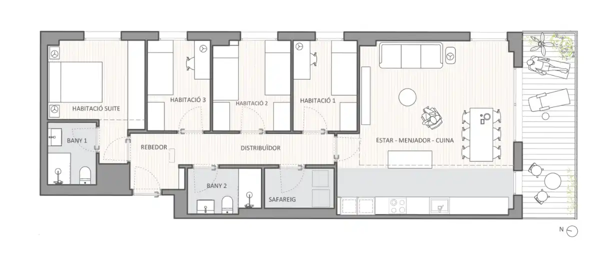 Wohnung mit Pool zum Verkauf in Carrer de Roberto Bolaño Ávalos, imagen 36