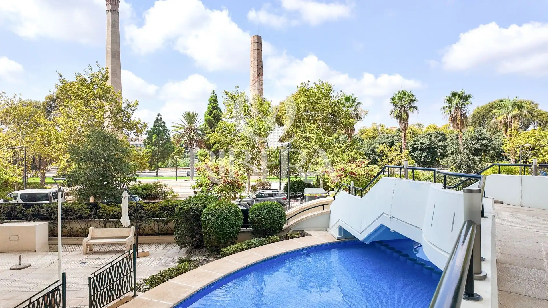 Schwimmbecken von Wohnung zur Miete in Valencia mit Klimaanlage, Heizung und Terrasse