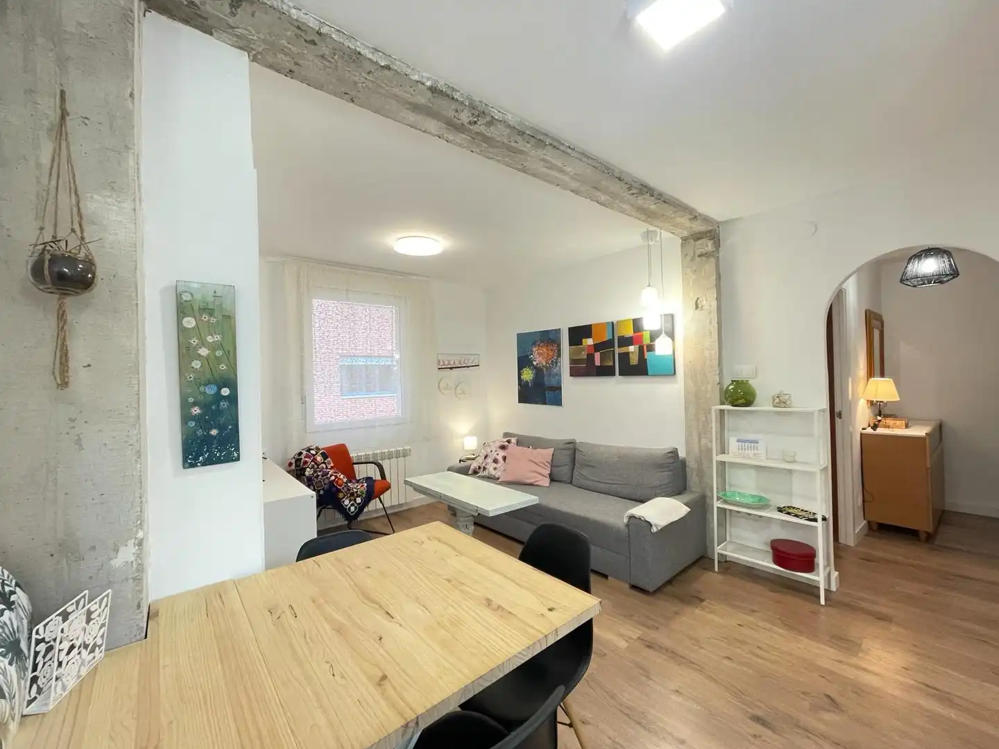 Sala de estar de Piso de alquiler en Ponferrada con Calefacción y Amueblado