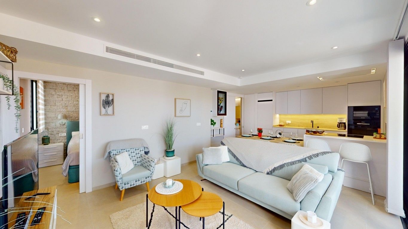 Sala d'estar de Casa o xalet en venda en San Pedro del Pinatar amb Aire condicionat, Terrassa i Traster