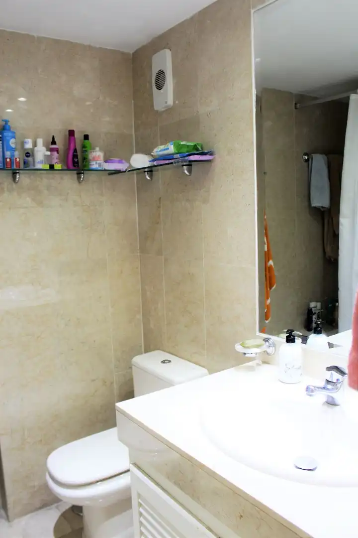 Bathroom of Flat for sale in Marbella  with Air Conditioner, Terrace and Storage room