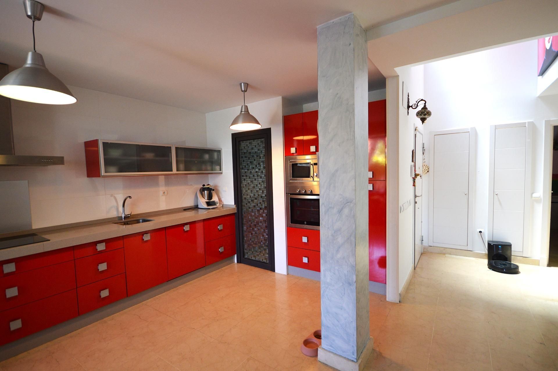 Kitchen of Single-family semi-detached for sale in Jerez de la Frontera  with Air Conditioner, Private garden and Terrace