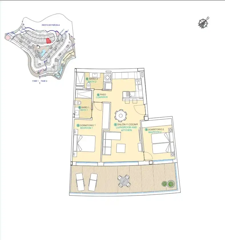Mini appartamento con terrazza in vendita a Isla del Fraile, imagen 42