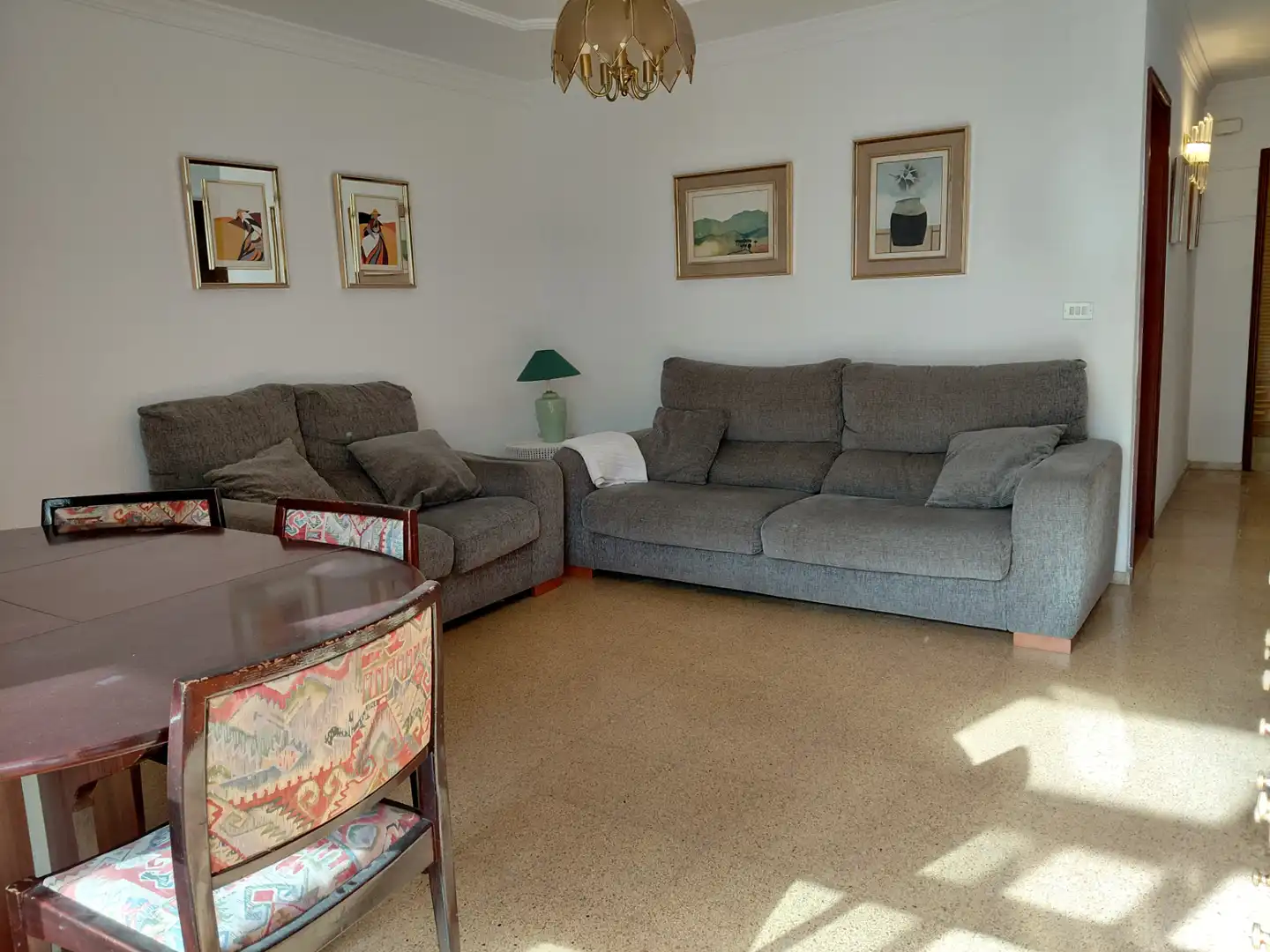 Sala de estar de Piso de alquiler en Las Palmas de Gran Canaria con Amueblado, Horno y Lavadora