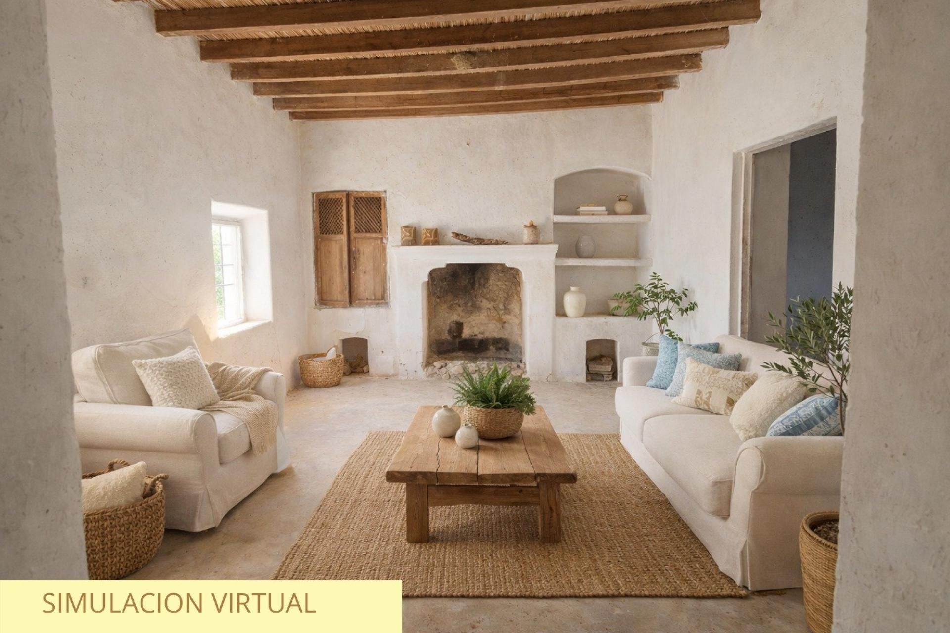 Sala de estar de Finca rústica en venta en Turre