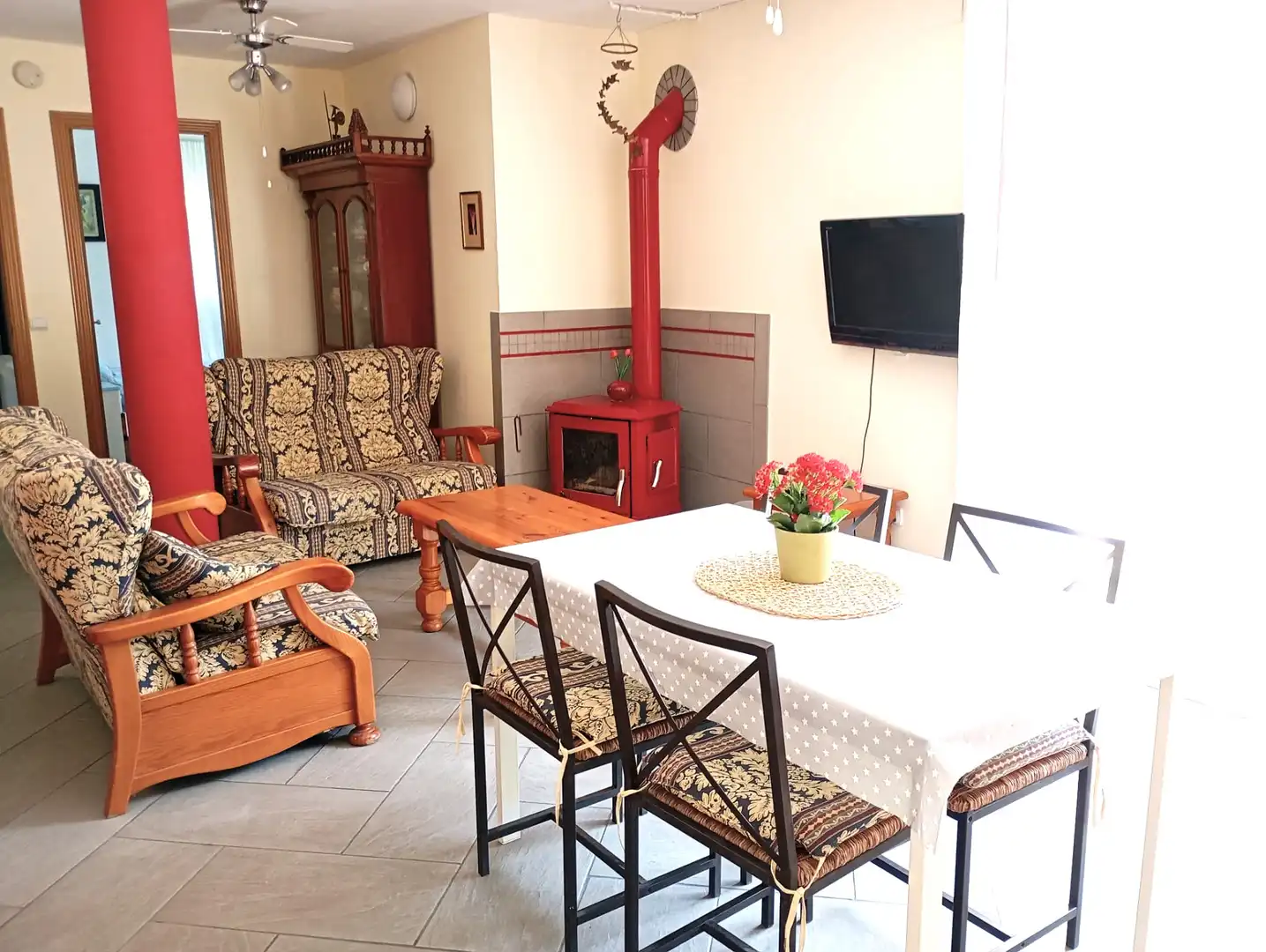 Living room of Houses for sale in Santa Coloma de Farners  with Heating, Private garden and Terrace