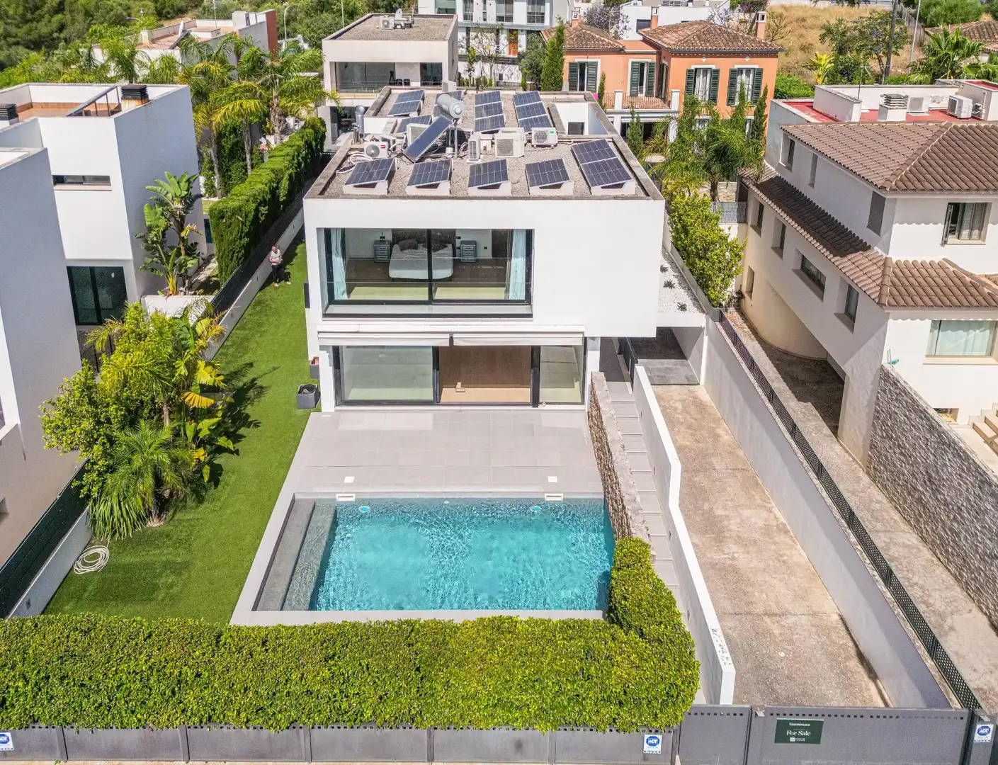 Piscina de Casa o xalet en venda en  Palma de Mallorca amb Aire condicionat, Calefacció i Jardí privat