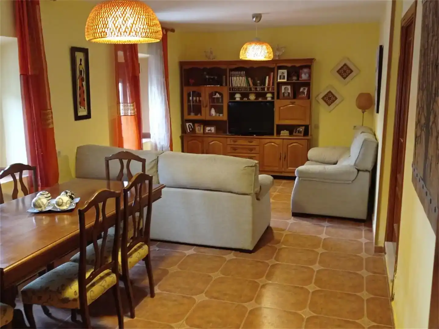 Sala d'estar de Casa o xalet en venda en Pulgar amb Aire condicionat