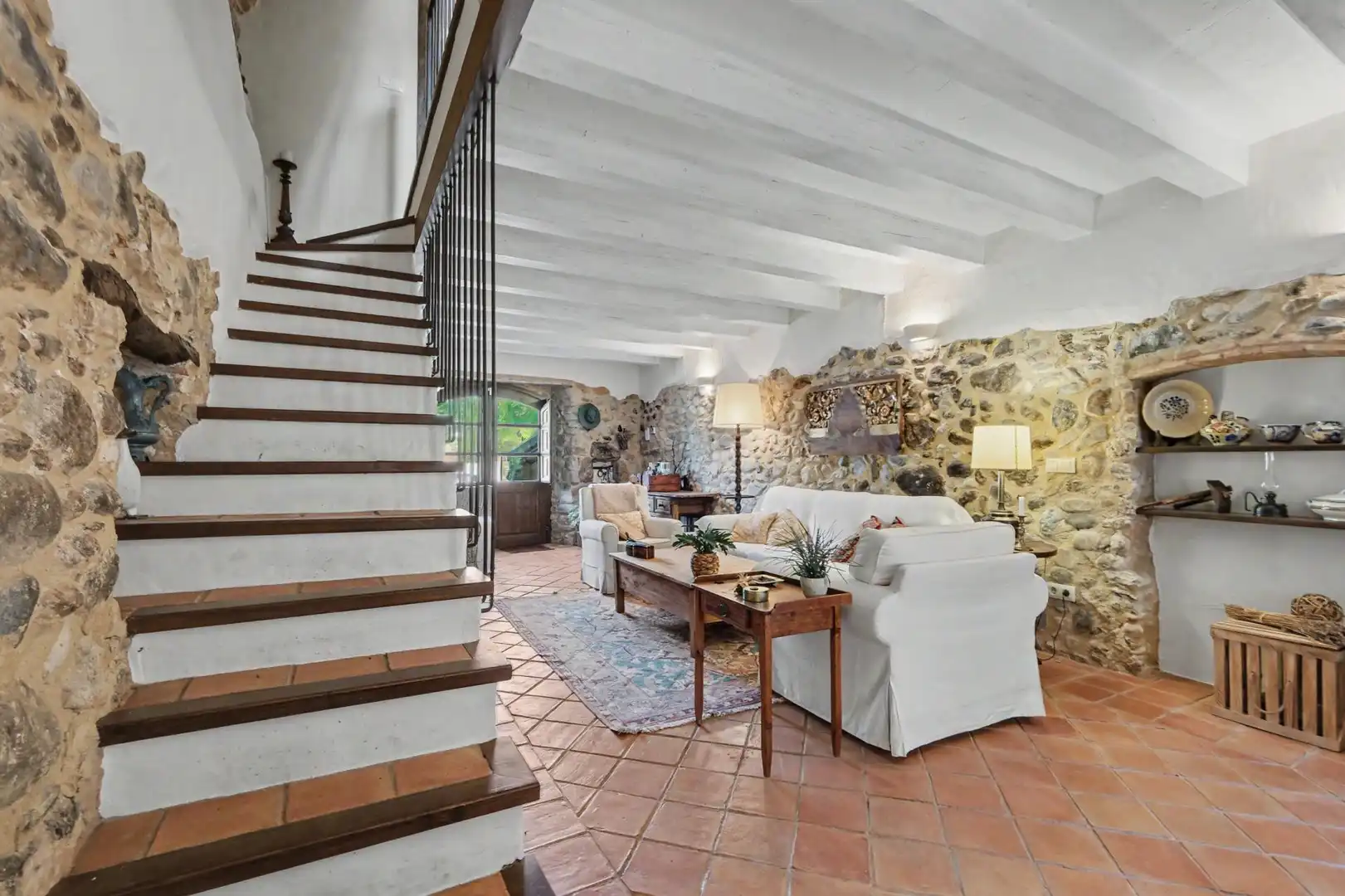Sala d'estar de Casa o xalet en venda en Boadella i les Escaules