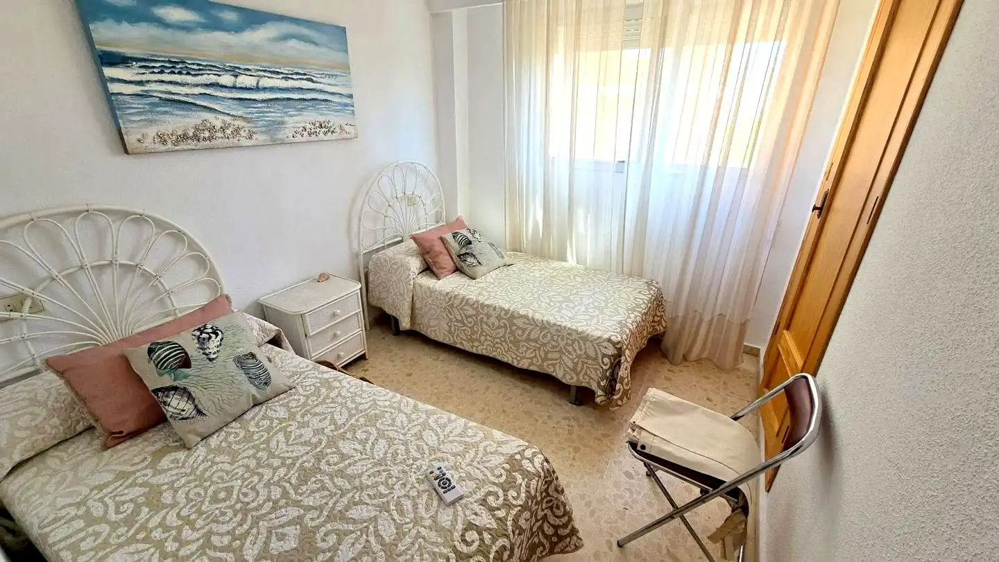Bedroom of Apartments for rent in Gandia  with Terrace, Furnished and Community pool