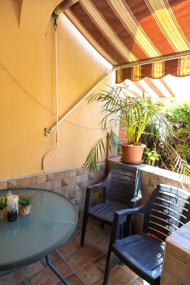 Terraza de Casa adosada en venta en San Vicente del Raspeig / Sant Vicent del Raspeig con Jardín privado, Terraza y Piscina